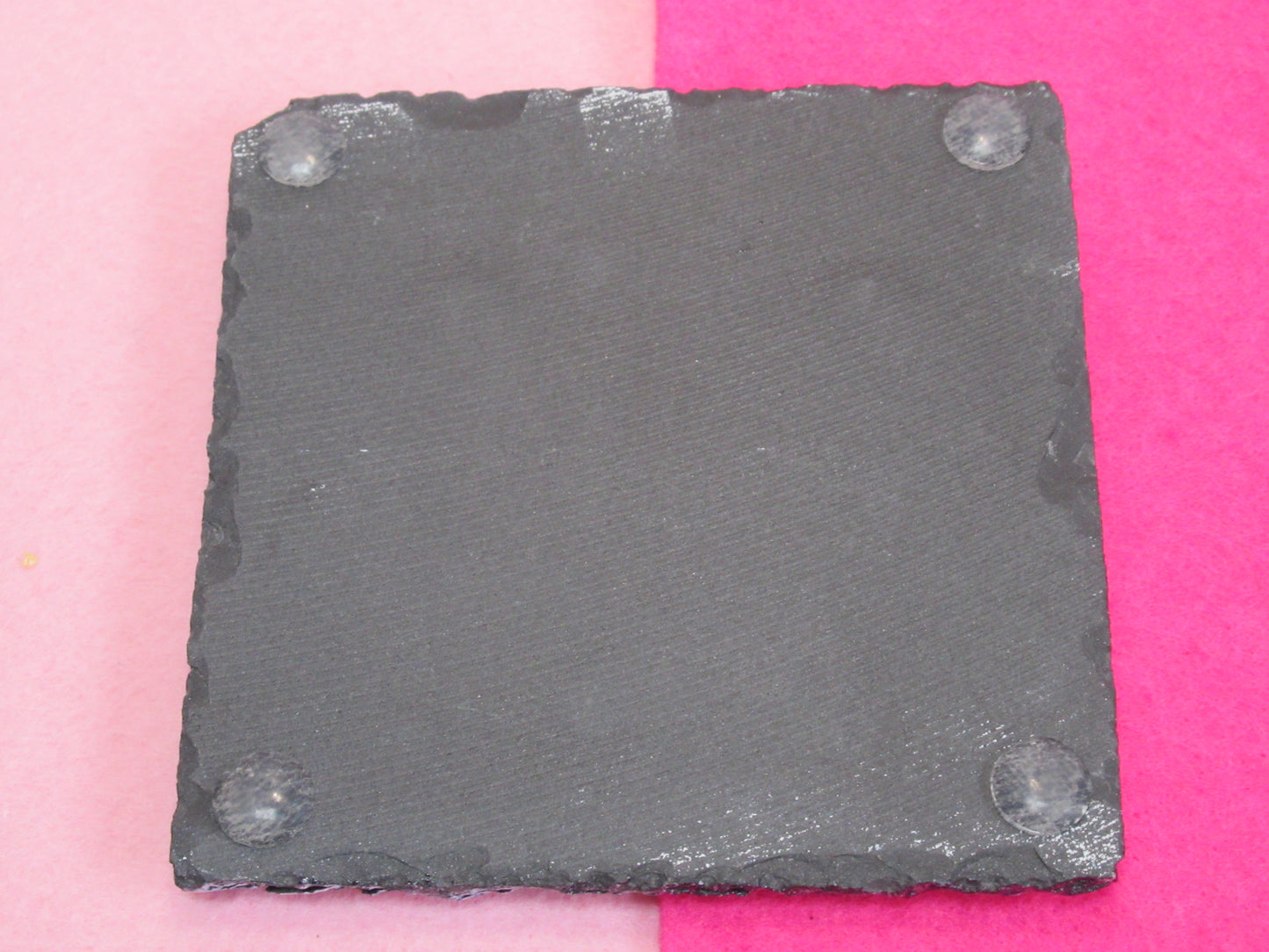 Highland Cow Slate Coaster – Cute Cow Natural Slate Drink Coaster